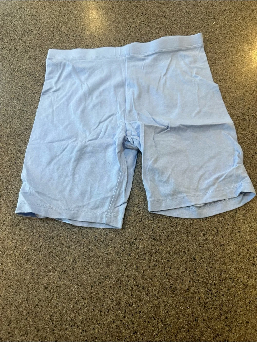 Light Blue Stretch Boxer-Style Shorts